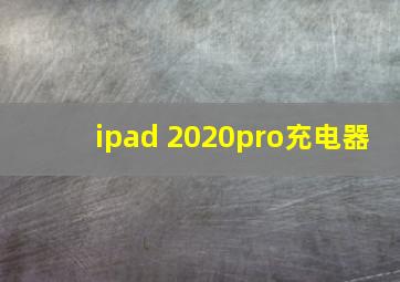 ipad 2020pro充电器